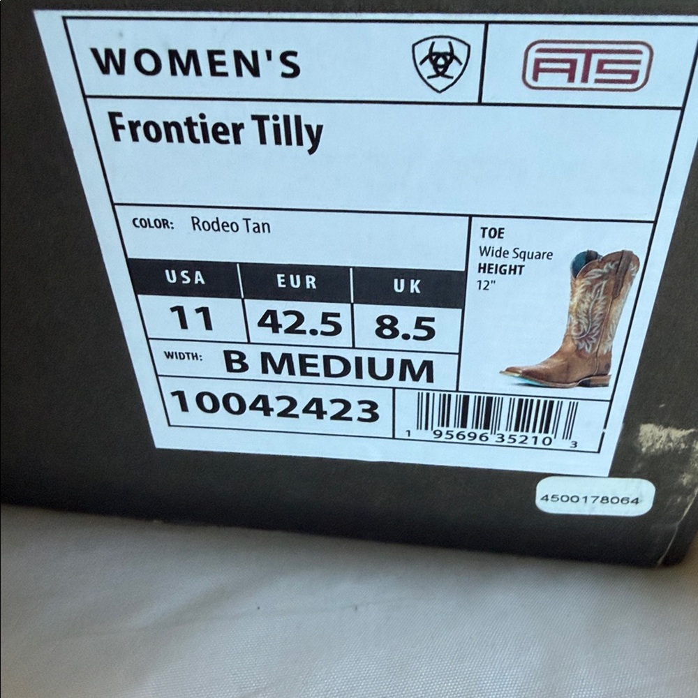 Ariat Women’s Frontier Tilly Western Boots with Blue Accents Size 11B - Picture 2 of 16